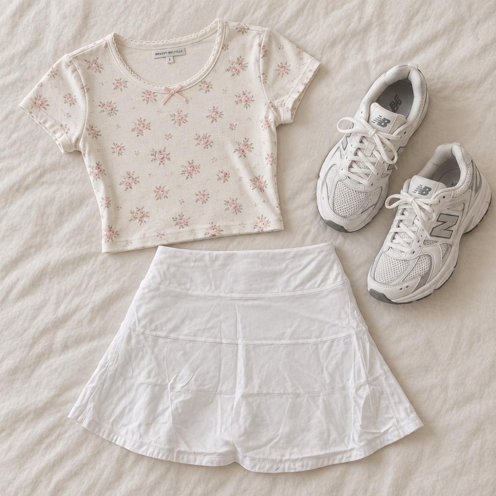 lululemon white athletic skort size 12